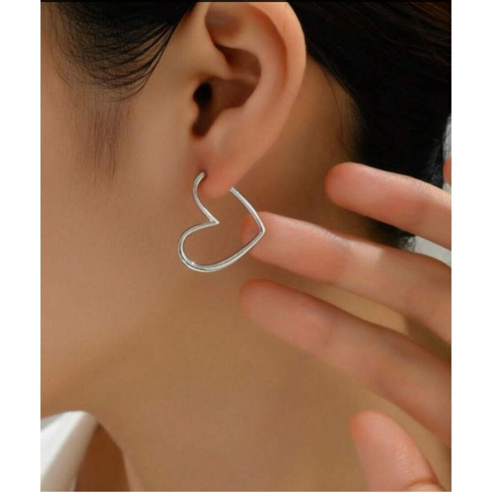 Heart Hoop Earrings